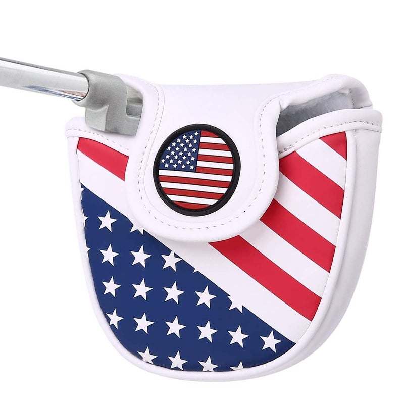 barudan golf USA Mallet Putter Cover Headcover Magnetic Golf Head Covers Headcovers Club Protective Equipment for Scotty Cameron Odyssey Two Ball Taylormade Durable - Image 1